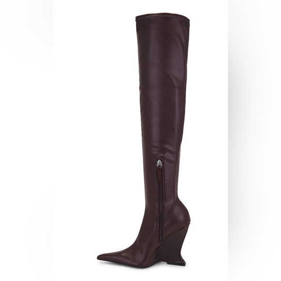 Sienna Over The Knee Cherry Wine Schutz Boots - Picture 11 of 13